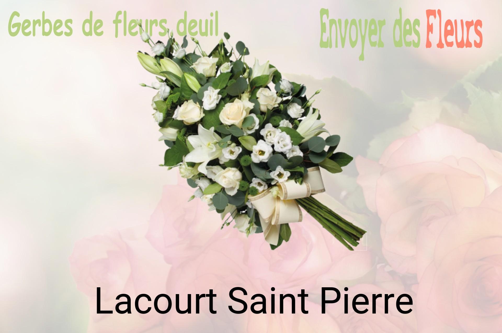 Gerbe de fleurs de deuil livrée à Lacourt-Saint-Pierre